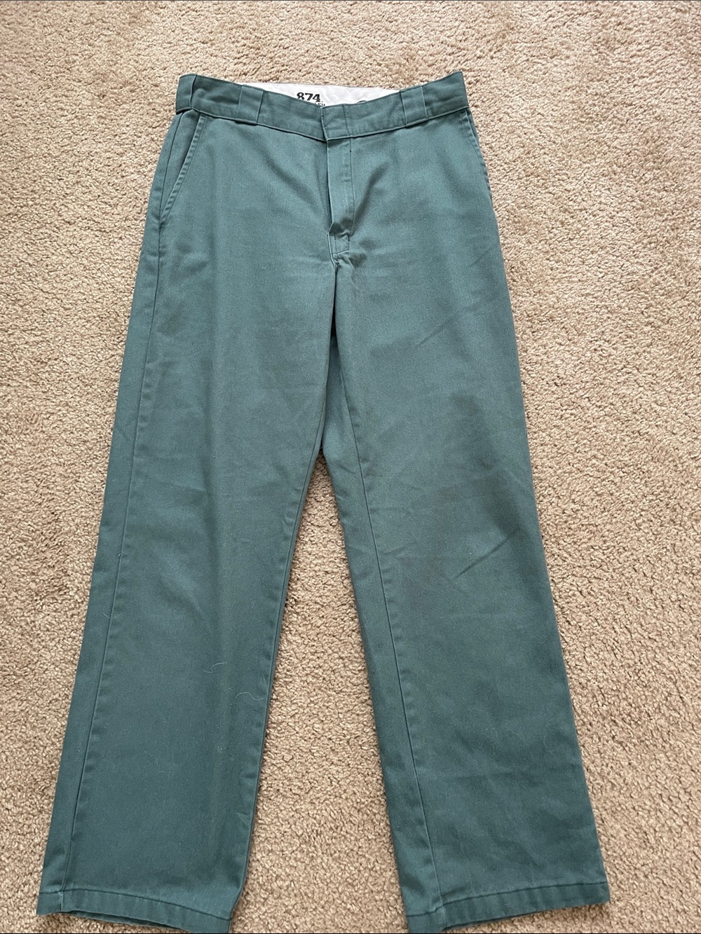 Dickies Men's Green Straight-Leg Pants
